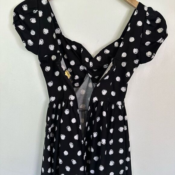 Stop Staring Women’s Jitterbug 1950s Retro Pinup Rockabilly Black and White Swin - Picture 6 of 9